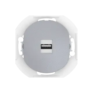 Розетка скрытой установки CADUCEUS ALING EON с модулем Keystone USB 2.0 тип A-A, механизм