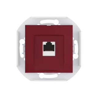 Розетка скрытой установки CADUCEUS ALING PRESTIGE компьютерная с модулем Keystone RJ45 8P8C, cat.6, FTP, механизм