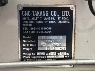 Трубонарезный токарный станок TAKANG - TNC 890A