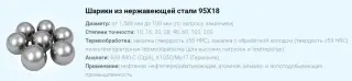 Шарики стальные