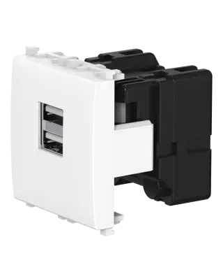Розетка USB 2.0 тип А CADUCEUS ALING EXPERIENCE для скрытой проводки, для зарядки 2-х устройств