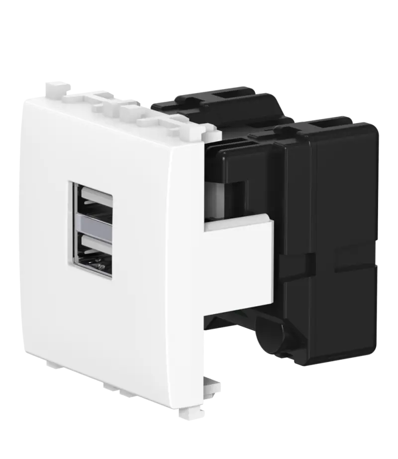 Розетка USB 2.0 тип А CADUCEUS ALING EXPERIENCE для скрытой проводки, для зарядки 2-х устройств