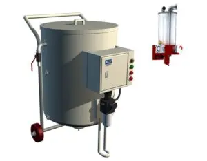 Feeder and abrasive feeding system 300x234 1 - Гидроабразивный станок с ЧПУ APW
