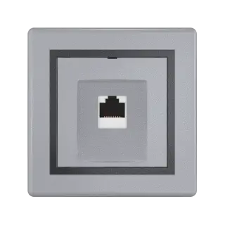 Розетка скрытой установки CADUCEUS ALING PRESTIGE компьютерная с модулем Keystone RJ45 8P8C cat.6, FTP