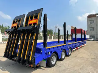 Полуприцеп-трал с трапами TONGYADA CTY9603TDPS низкорамный, 3-оси,тновый