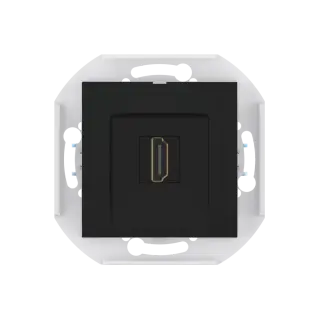 Розетка скрытой установки CADUCEUS ALING PRESTIGE с модулем Keystone HDMI тип A-A, механизм