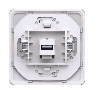 Розетка скрытой установки CADUCEUS ALING EON с модулем Keystone USB 2.0 тип A-A