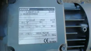 Bauer немецкий конический мотор-редуктор BK40Z-63U/D09SA4-1,1 Квт -9,8 об в мин