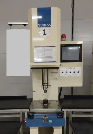 Высокоскоростной сервопресс (Servo press) сборочный HSVP-050C - сборка водяных насосов, запрессовка подшипников