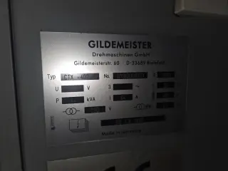 Токарный станок Gildemeister CTX 400