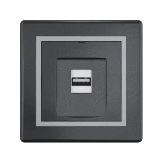 Розетка скрытой установки CADUCEUS ALING PRESTIGE с модулем Keystone USB 2.0 тип А-А, 250В~