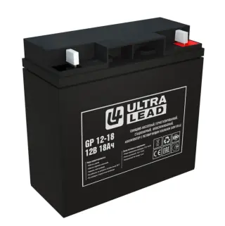 Аккумуляторная батарея UltraLead GP 12-18 12В, 18А/ч