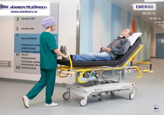 Каталка медицинская для перевозки пациентов Emergo, Lojer (Merivaara), Финляндия