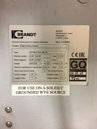 Кромкооблицовочный станок Brandt Optimat KDF 440 GC В наличии