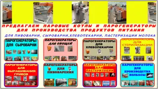 Парогенераторы для продуктов