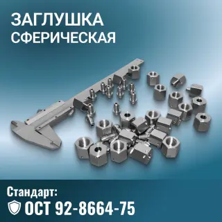 Заглушка со стопорным кольцом ОСТ 92-8664-75