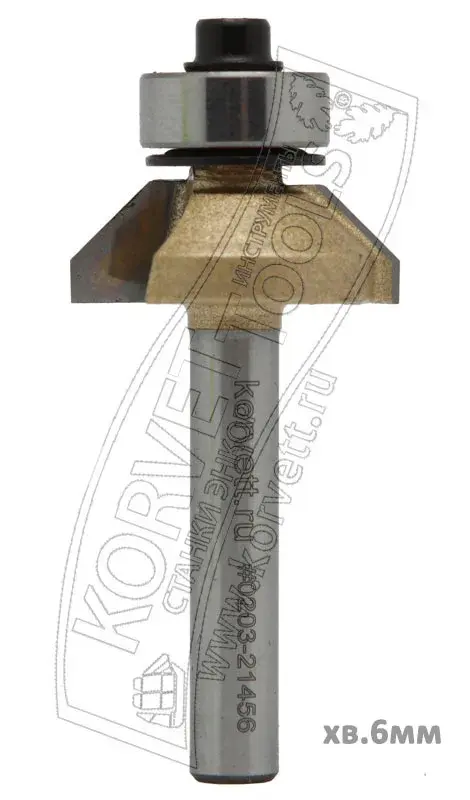 0203-30456. Фреза кромочная конусная н\п D30.96 H12.5 А45° TL65 Х6 #16410
