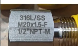 Переходник m/f m20х1.5/1/2" нерж для манометра
