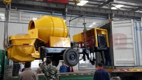 Электрический бетононасос с бетономешалкой, JBTS30-10-45