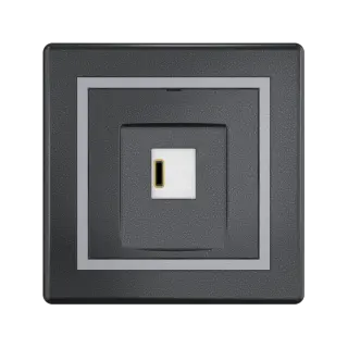 Розетка скрытой установки CADUCEUS ALING PRESTIGE USB, тип С, для зарядки 1-го устройства, 3А, 5В=, 250В~