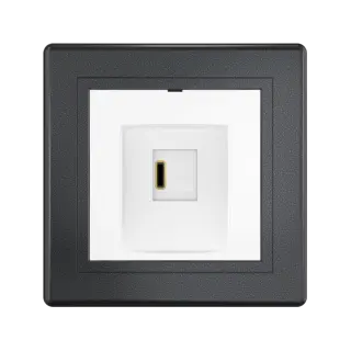 Розетка скрытой установки CADUCEUS ALING PRESTIGE USB, тип С, для зарядки 1-го устройства, 3А, 5В=, 250В~