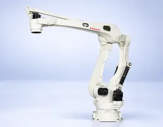 Робот-паллетайзер Kawasaki CP180L, нагрузка 180 кг, до 2050 циклов в час, радиус действия 3255 мм