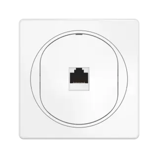Розетка скрытой установки компьютерная CADUCEUS ALING EON с модулем Keystone RJ45 8P8C, cat.6A, UTP