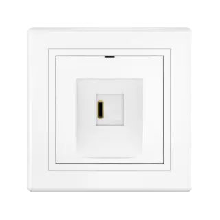 Розетка скрытой установки CADUCEUS ALING PRESTIGE USB, тип С, для зарядки 1-го устройства, 3А, 5В=, 250В~