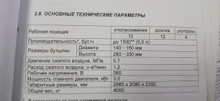 Триблок розлива спокойных жидкостей - ТРБ-5-12-12-4 (3 в 1, ПЭТ бутылка 5 л)