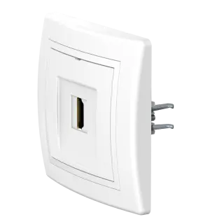Розетка скрытой установки CADUCEUS ALING PRESTIGE с модулем Keystone HDMI тип A-A