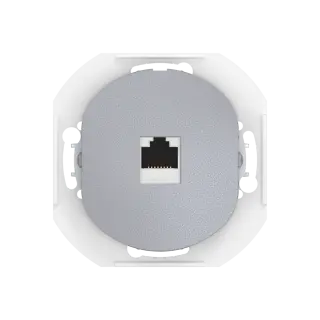 Розетка скрытой установки компьютерная CADUCEUS ALING EON с модулем Keystone RJ45 8P8C, cat.6, FTP, механизм