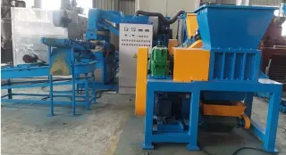 Линия для переработки кабеля MGS-800-02 с одновальным пре-шредером