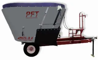 PFT MCF 1-08 (до 140 голов КРС за 1 цикл смешивания) Одноосный кормораздатчик