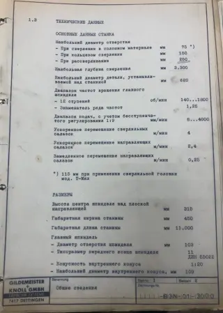 GILDEMEISTER B3N 3300