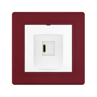 Розетка скрытой установки CADUCEUS ALING PRESTIGE USB, тип С, для зарядки 1-го устройства, 3А, 5В=, 250В~