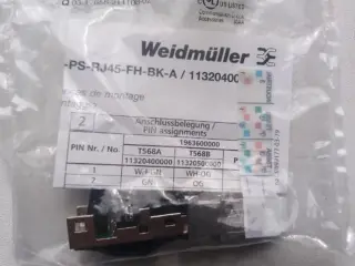 IE-PS-RJ45-FH-BK Разъем разборный металлический 1963600000 Weidmuller