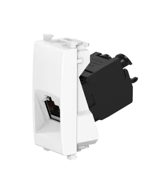 Розетка CADUCEUS ALING EXPERIENCE компьютерная, с модулем Keystone RJ45 8P8C cat.5e, FTP, модульная, для скрытой проводки, механизм