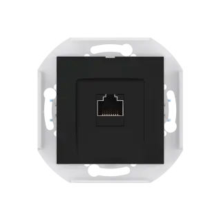 Розетка скрытой установки CADUCEUS ALING PRESTIGE компьютерная с модулем Keystone RJ45 8P8C, cat.6, FTP, механизм