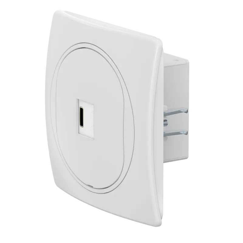 Розетка скрытой установки CADUCEUS ALING EON USB тип С для зарядки 1-го устройства, 3А, 5В=, 250В~