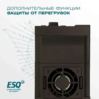 Частотный преобразователь ESQ-760-2S-0040 4/5.5 кВт, 220В