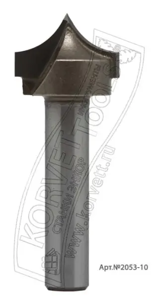 2053-10 Al.Фреза пазовая фасонная R10 D19 H13 Х8