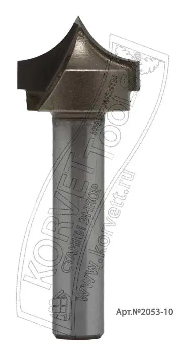 2053-10 Al.Фреза пазовая фасонная R10 D19 H13 Х8