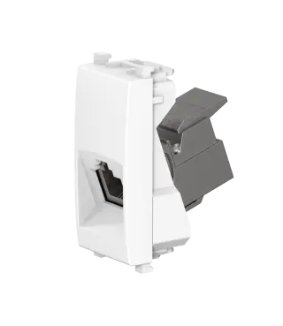 Розетка CADUCEUS ALING EXPERIENCE телефонная, с модулем Keystone RJ12 6P4C cat.3, модульная, для скрытой проводки, механизм