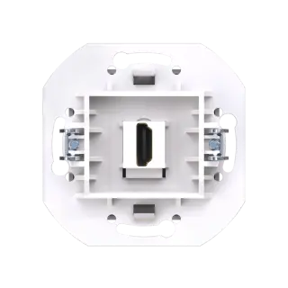 Розетка скрытой установки CADUCEUS ALING PRESTIGE с модулем Keystone HDMI тип A-A, механизм