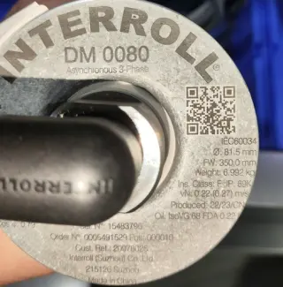 Мотор-барабан MI-DM0080 DM0802-AAM1BB083JDV-252mm, Interroll. Официальный поставщик Interroll