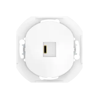 Розетка скрытой установки CADUCEUS ALING EON USB тип С для зарядки 1-го устройства, 3А, 5В=, 250В~, механизм
