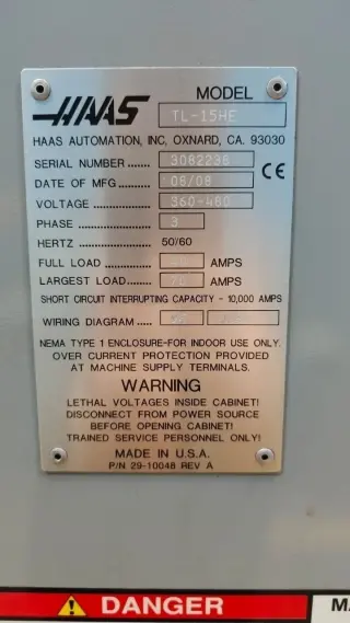 Токарный станок HAAS TL-15HE
