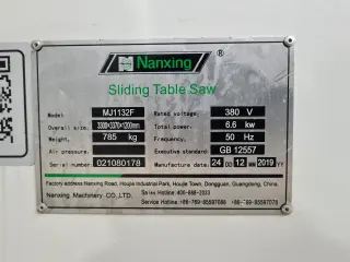 Форматно раскроечный станок Nanxing MJ 1132F