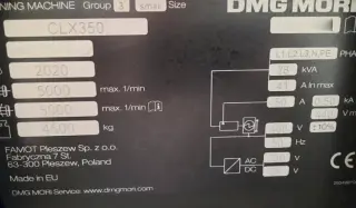 Токарный станок с ЧПУ DMG MORI CLX 350