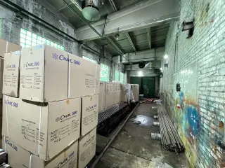 Морозильный ларь Снеж МЛГ-500 серого цвета